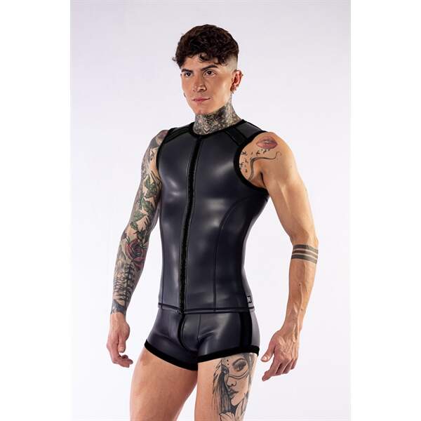 Mouwloos Shirt met Rits Neopreen - Mr. B - Afbeelding 5
