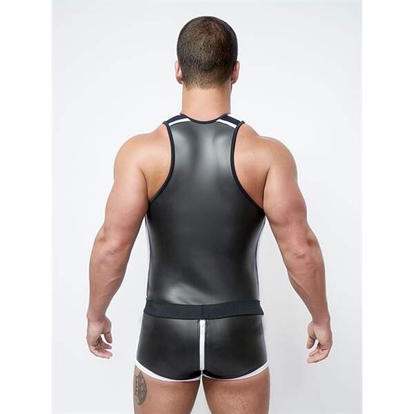 Tank Top Wit Neopreen - Mr. B - Afbeelding 4