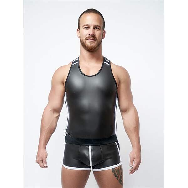 Tank Top Wit Neopreen - Mr. B - Afbeelding 3