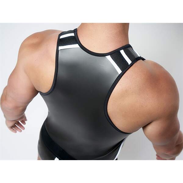 Tank Top Wit Neopreen - Mr. B - Afbeelding 5