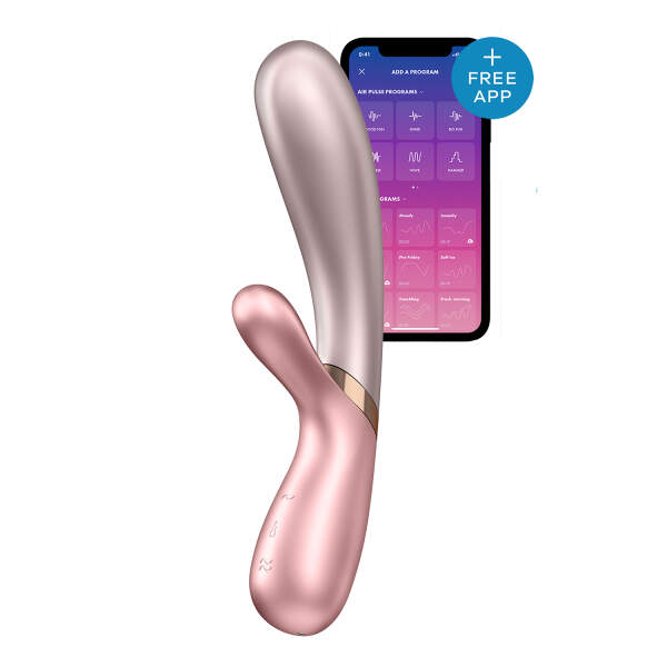 Satisfyer - Hot Lover - Rabbit - Clitoris - G-Spot - Verwarmde Vibrator - met App -Pink