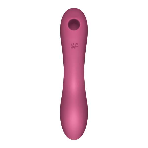 Satisfyer - Curvy Trinity 3 - Multi Use Vibrator - Luchtdruk Vibrator - Rood - Afbeelding 2