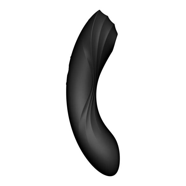 Satisfyer - Curvy Trinity 4 - Multi Use Vibrator - Luchtdruk Vibrator - Zwart - Afbeelding 3