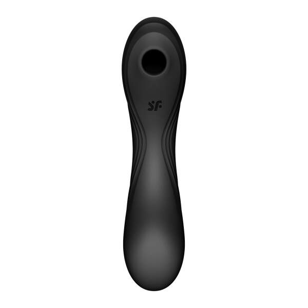 Satisfyer - Curvy Trinity 4 - Multi Use Vibrator - Luchtdruk Vibrator - Zwart - Afbeelding 4