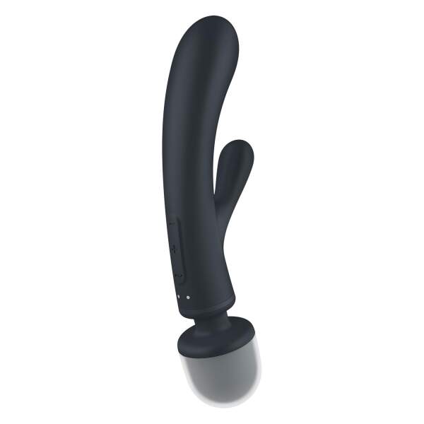 Satisfyer - Triple Lover - Rabbit Vibrator - Wand Vibrator - Grijs - Afbeelding 4