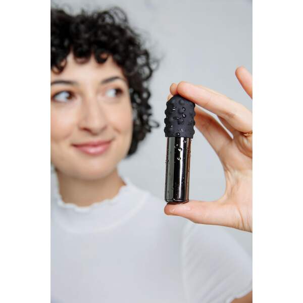 Le Wand - Bullet - Mini Vibrator - 2 Verwisselbare Opzetstukken - Zwart - Afbeelding 2