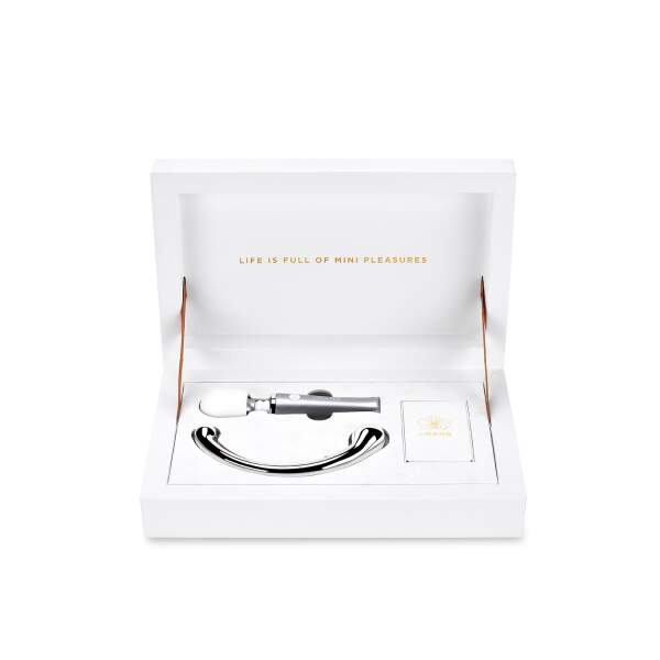 Le Wand - Bullet - Mini Pleasures 4-delige Collectie - Wand Vibrator - RVS Wand - Wit