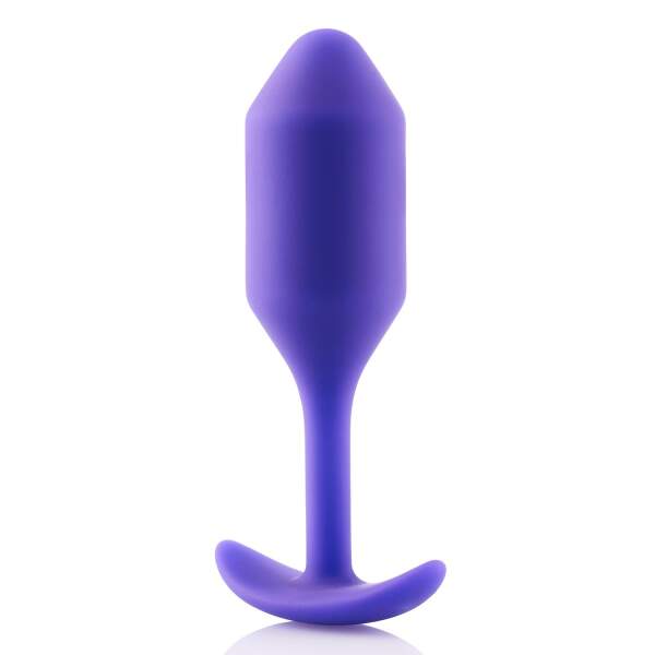 b-Vibe - Snug Plug 2 - Verzwaarde Butt Plug - Siliconen - Paars - Afbeelding 5