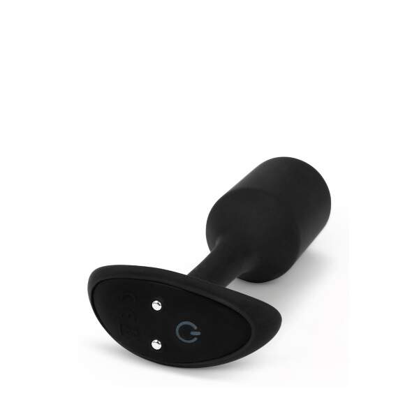 b-Vibe - Snug Plug 2 - Verzwaarde Butt Plug - Vibrerend - Siliconen - Zwart - Afbeelding 5