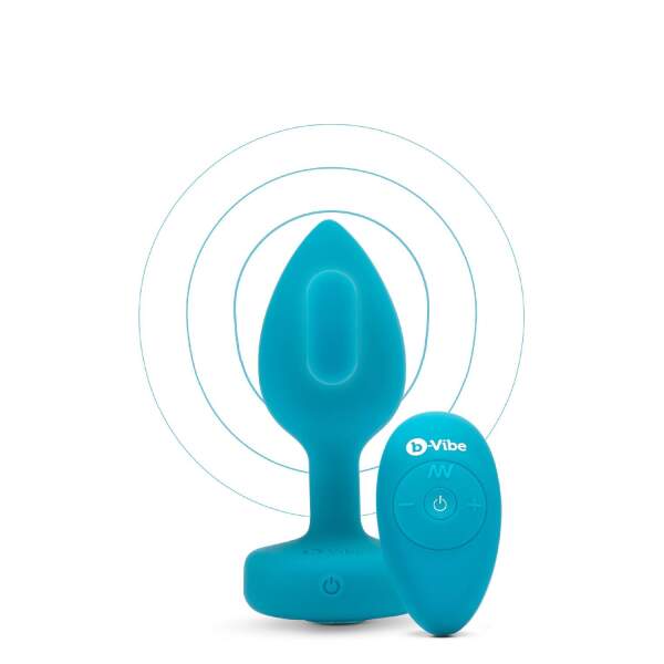 b-Vibe - Vibrating Butt Plug - Jewel - Siliconen - Petrol - S/M - Afbeelding 2