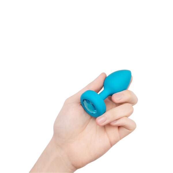b-Vibe - Vibrating Butt Plug - Jewel - Siliconen - Petrol - S/M - Afbeelding 3