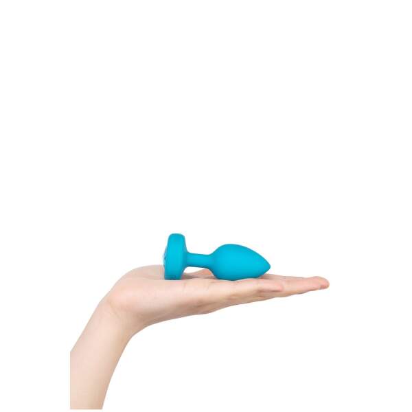 b-Vibe - Vibrating Butt Plug - Jewel - Siliconen - Petrol - S/M - Afbeelding 5