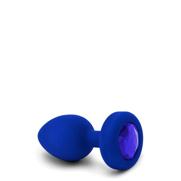 b-Vibe - Vibrating Butt Plug - Jewel - Siliconen - Navy - L/XL - Afbeelding 5