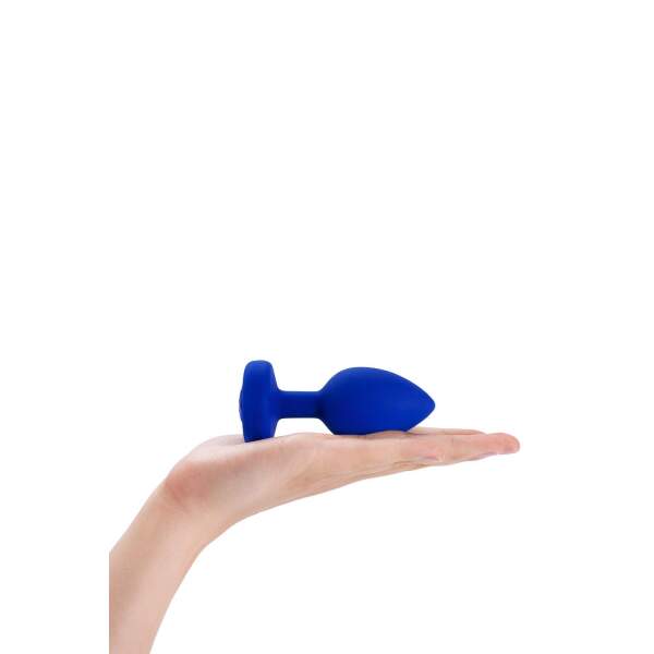 b-Vibe - Vibrating Butt Plug - Jewel - Siliconen - Navy - L/XL - Afbeelding 6