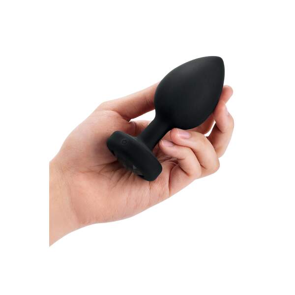 b-Vibe - Vibrating Butt Plug - Jewel - Siliconen - Zwart - XXL - Afbeelding 3