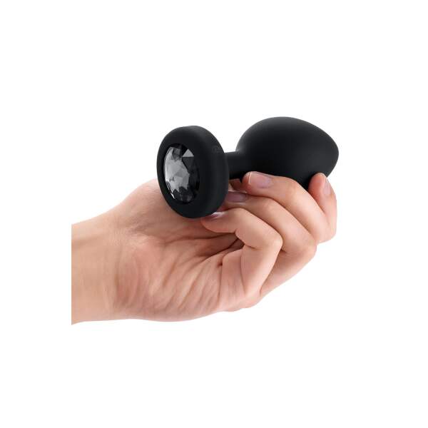 b-Vibe - Vibrating Butt Plug - Jewel - Siliconen - Zwart - XXL - Afbeelding 5
