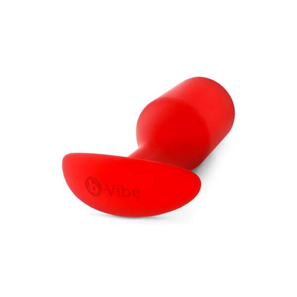 b-Vibe - Snug Plug 6 - Verzwaarde Butt Plug - Siliconen - Rood - Afbeelding 4