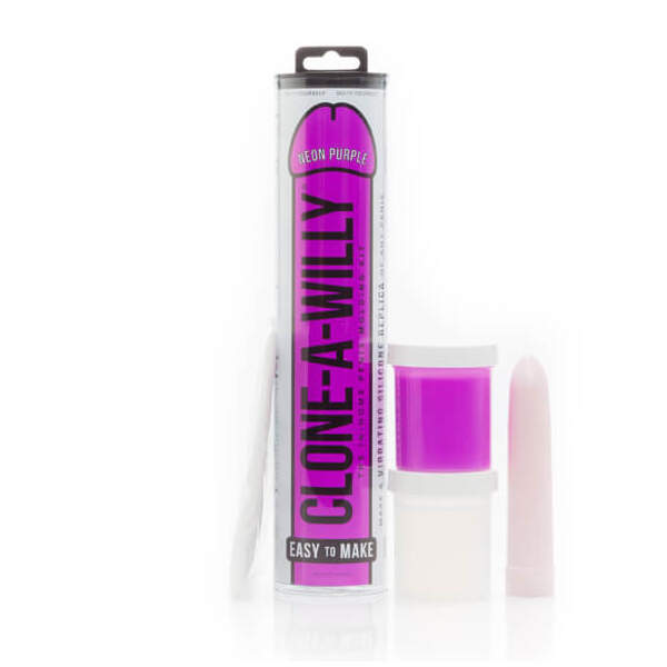 Clone-a-Willy - Replica Kit - Dildo - Vibrator - Siliconen - Neon Purple - Afbeelding 2
