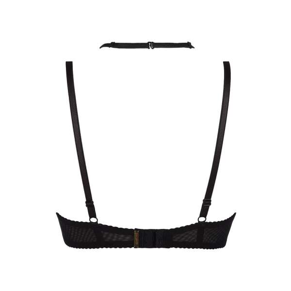 Axami - Provocative - Halve Cup BH - Choker - Kant - Zwart - Afbeelding 5