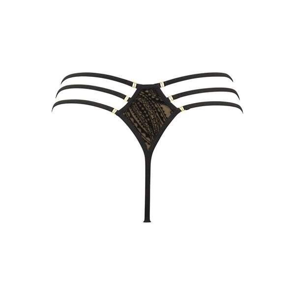 Axami - Dubbele String - Kant - Gaas - Zwart - Afbeelding 5