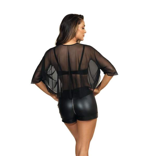 Axami - Blouse - Gaas - Zwart - Afbeelding 2