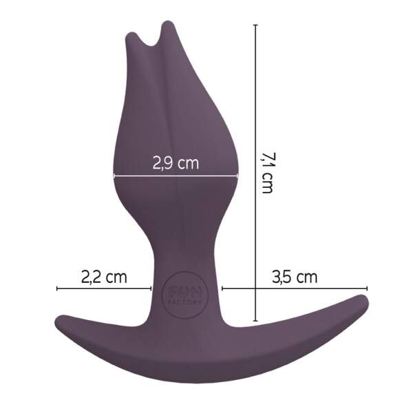 Fun Factory - Bootie Fem - Female Butt Plug - Tulip - Siliconen - Taupe - Afbeelding 3