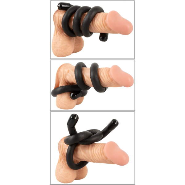 Bad Kitty - Bendable Cockring - Ball Ring - Siliconen Rubber - Afbeelding 5