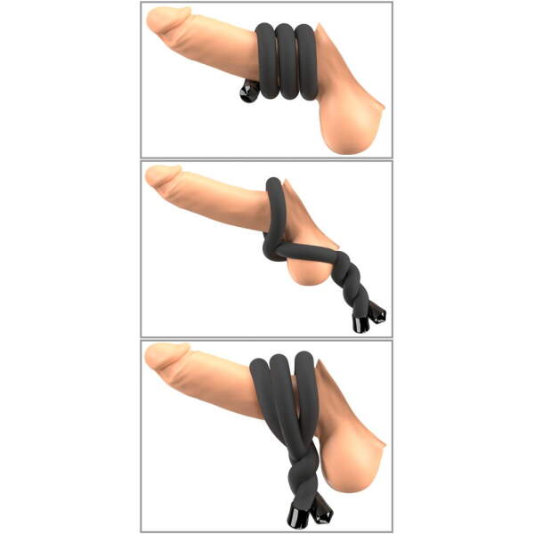 Bad Kitty - Bendable Cockring - Ball Ring - Siliconen Rubber - Afbeelding 2