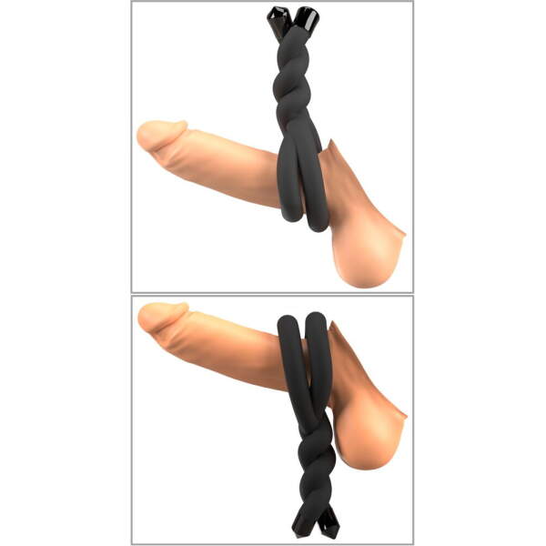 Bad Kitty - Bendable Cockring - Ball Ring - Siliconen Rubber - Afbeelding 4