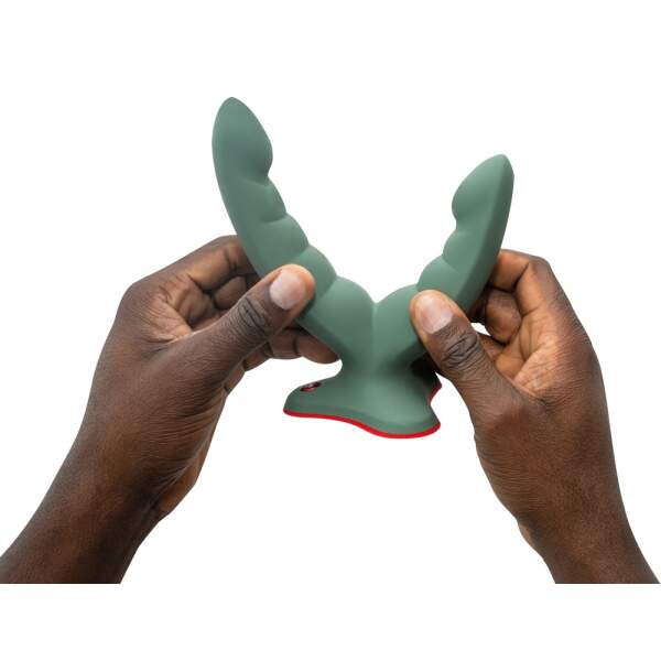 Fun Factory - Ryde - Dubbele Dildo - Zuignap - Anaal - Vaginaal - Siliconen - Groen - Afbeelding 3
