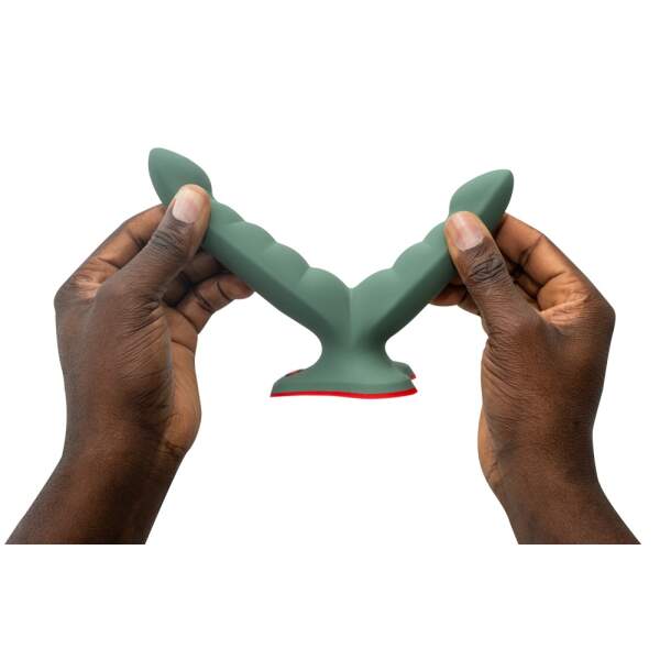 Fun Factory - Ryde - Dubbele Dildo - Zuignap - Anaal - Vaginaal - Siliconen - Groen - Afbeelding 2