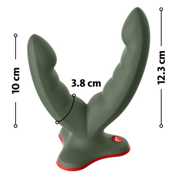 Fun Factory - Ryde - Dubbele Dildo - Zuignap - Anaal - Vaginaal - Siliconen - Groen - Afbeelding 6
