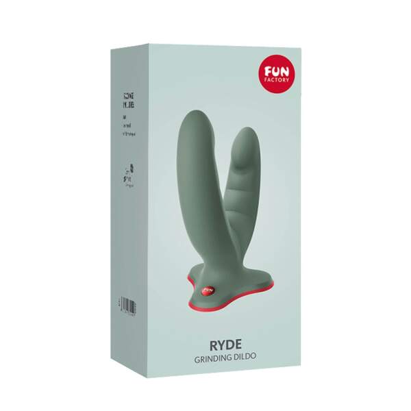 Fun Factory - Ryde - Dubbele Dildo - Zuignap - Anaal - Vaginaal - Siliconen - Groen - Afbeelding 8