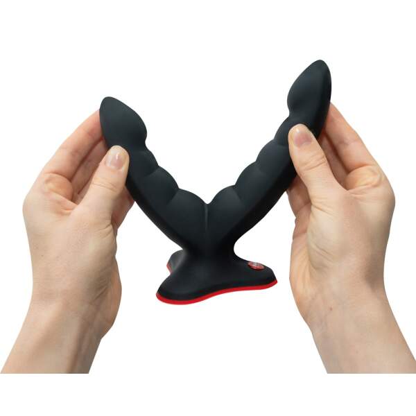 Fun Factory - Ryde - Dubbele Dildo - Zuignap - Anaal - Vaginaal - Siliconen - Zwart - Afbeelding 5