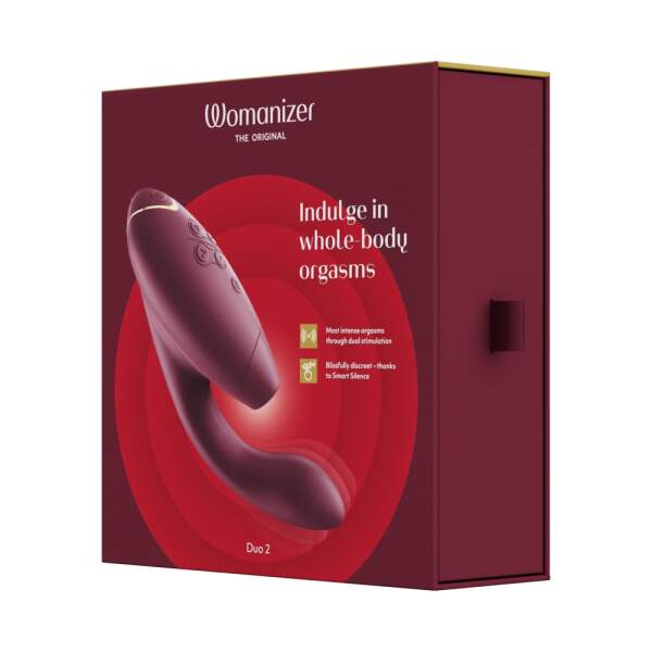 Womanizer - Duo 2 - Clitoris Stimulator - G-Spot Vibrator - Luchtdruk - Vibraties - Rood - Afbeelding 7