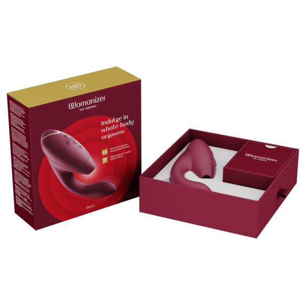 Womanizer - Duo 2 - Clitoris Stimulator - G-Spot Vibrator - Luchtdruk - Vibraties - Rood - Afbeelding 10