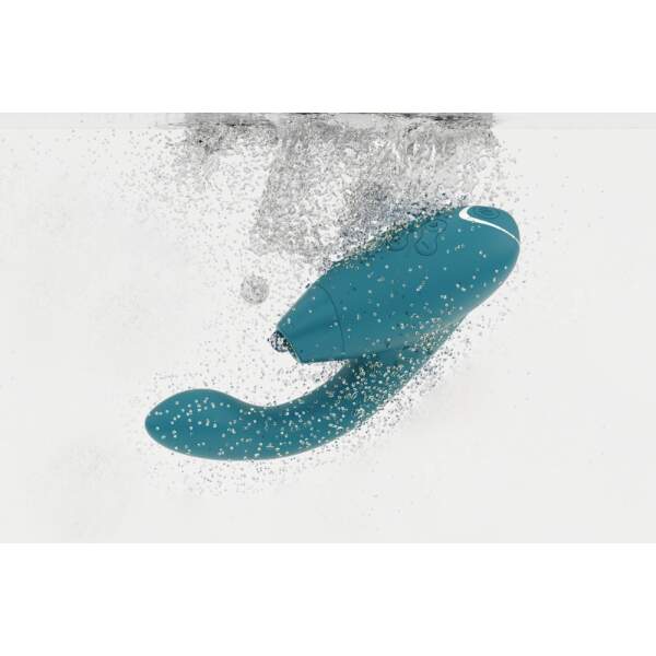 Womanizer - Duo 2 - Clitoris Stimulator - G-Spot Vibrator - Luchtdruk - Vibraties - Groen - Afbeelding 2