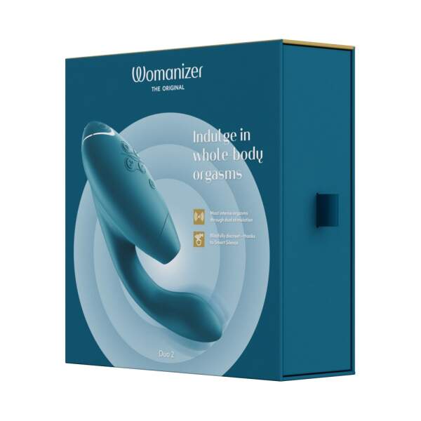 Womanizer - Duo 2 - Clitoris Stimulator - G-Spot Vibrator - Luchtdruk - Vibraties - Groen - Afbeelding 9