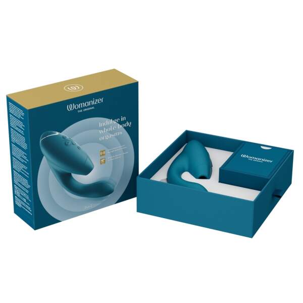 Womanizer - Duo 2 - Clitoris Stimulator - G-Spot Vibrator - Luchtdruk - Vibraties - Groen - Afbeelding 8