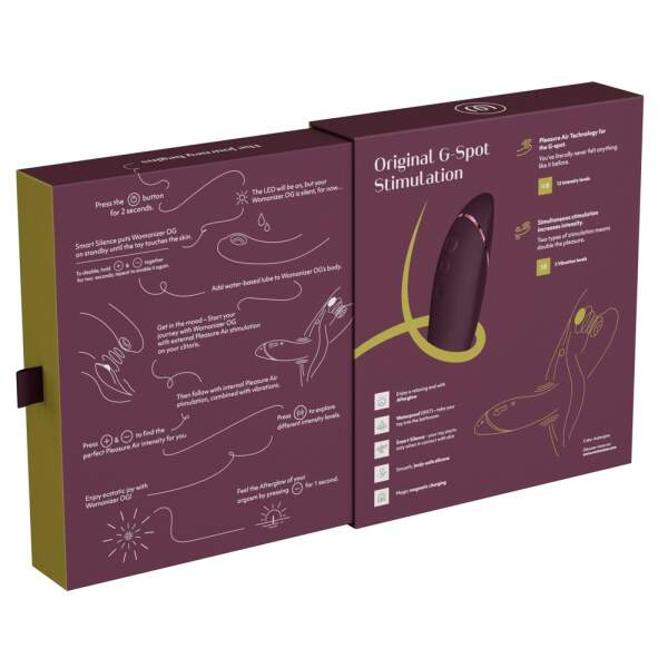 Womanizer - Womanizer OG - G-Spot Vibrator - Clitoris Stimulator - Luchtdruk - Vibraties - Rood - Afbeelding 6