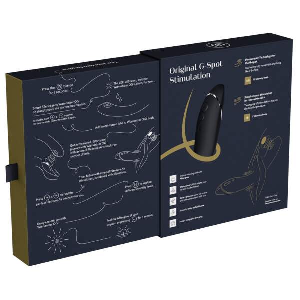 Womanizer - Womanizer OG - G-Spot Vibrator - Clitoris Stimulator - Luchtdruk - Vibraties - Zwart - Afbeelding 6