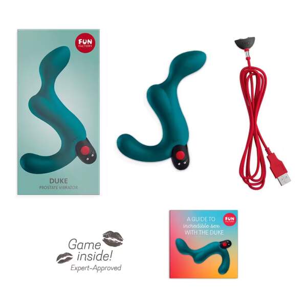 Fun Factory - Duke Prostaat Stimulator -  Uitneembare Vibratie Bullet - Groen - Afbeelding 4
