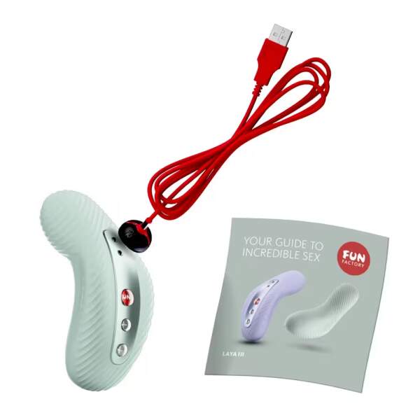 Fun Factory - Laya III - Opleg Vibrator - Vibraties en Kloppend Effect - Mint Groen - Afbeelding 4