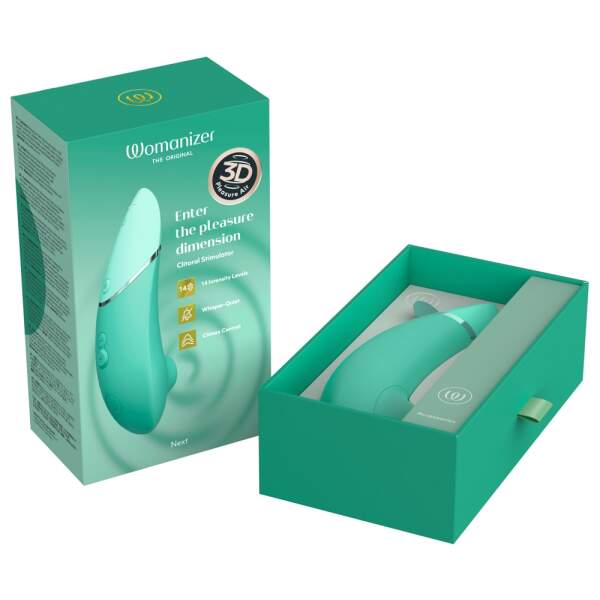 Womanizer - NEXT - 3D Pleasure Air Technology - Luchtdruk - Climax Control - Turquoise - Afbeelding 8