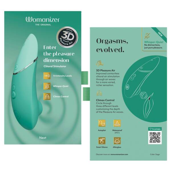 Womanizer - NEXT - 3D Pleasure Air Technology - Luchtdruk - Climax Control - Turquoise - Afbeelding 7