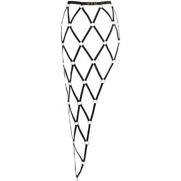 Axami - Rok - Straps - Gouden Ringen - Zwart - Afbeelding 6