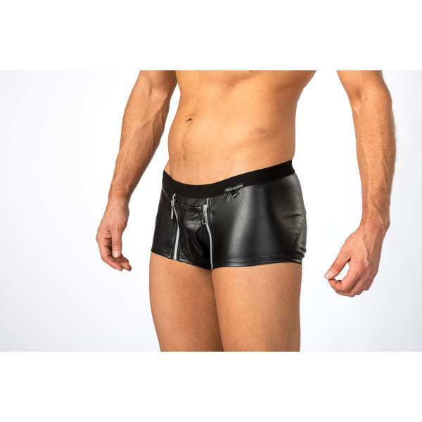 Benno von Stein - Short Keddy - 2 Ritsen - Kunstleer - Zwart - Afbeelding 3