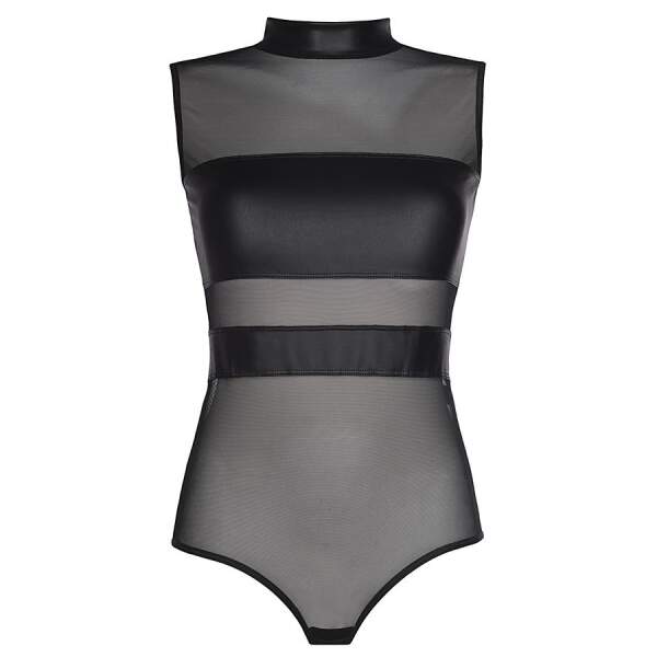 Axami - Body Artemis - Wetlook - Gaas - Zwart - Afbeelding 3