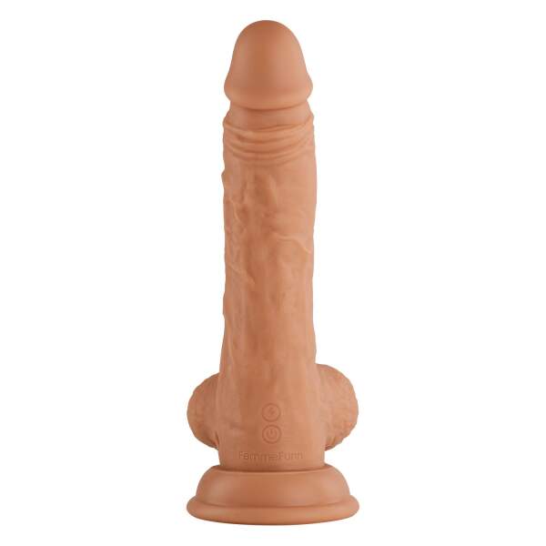 FemmeFun - Vortex - Cyber Dildo - Turbo Baller 2.0 - 360 graden Rotatie - 8 Vibratie Modi - Zuignap - Nude - Afbeelding 6