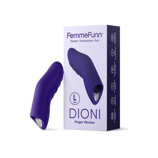 FemmeFun - Dioni Large - Vinger Vibrator - 20 Vibratie Modi - Paars - Afbeelding 4